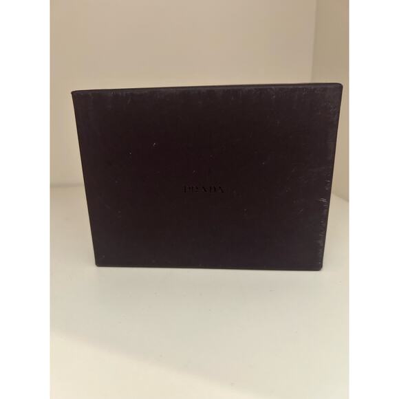 Prada Box Wallet Jewelry Box with Logo Tissue Paper Designer Luxury Milan Italy - Picture 2 of 14